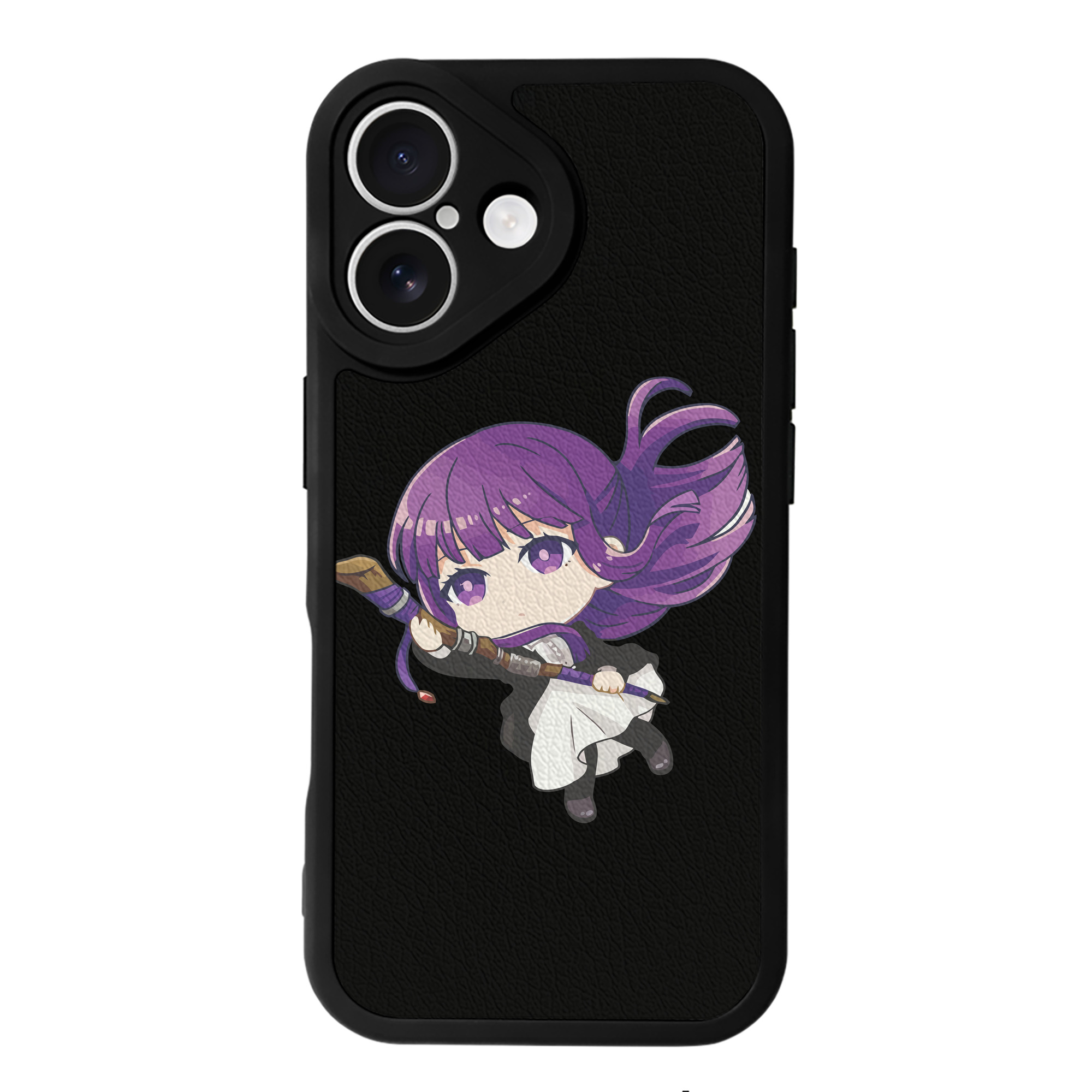 （画像用） 葬送のフリーレン Frieren 【iPhone 16シリーズ対応】シリコンスマホケース（レザー調） 材質：シリコン